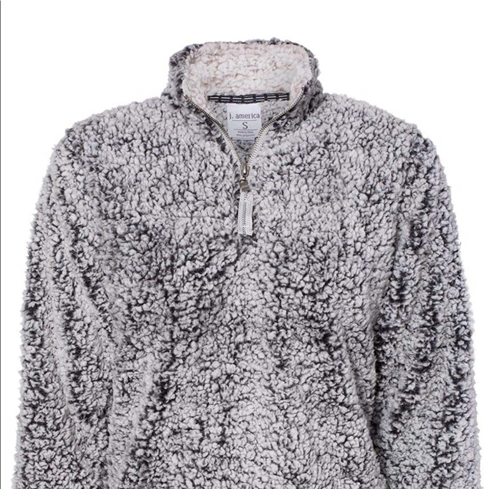 J. America wubby fleece quarter-zip pullover